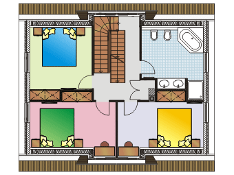 Ferienhaus ALTER SEEBÄR: Grundrisses vom Dachgeschoss